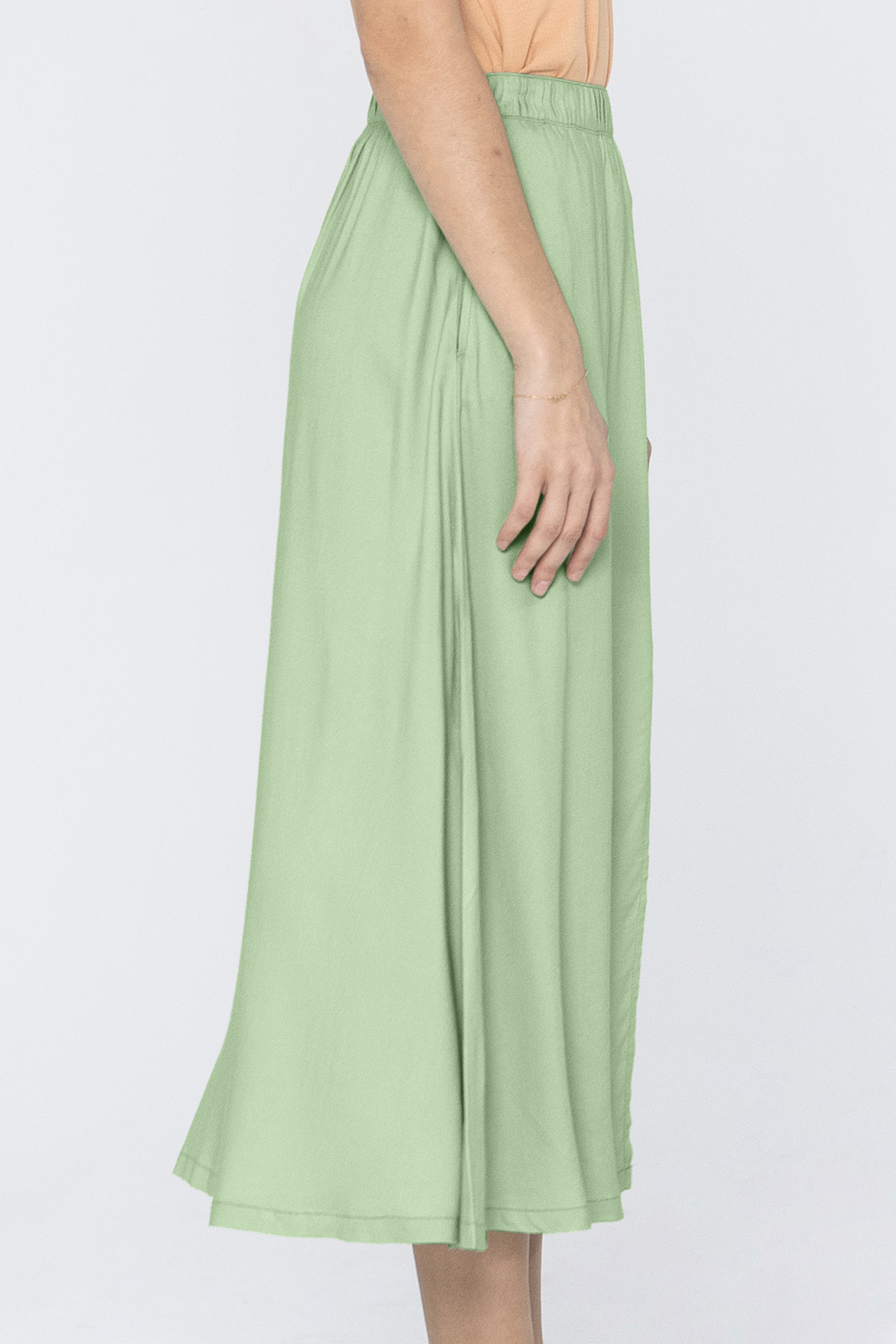 A-Line Maxi Skirt with Front Slit