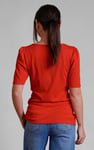 Sweetheart Neckline Zip-Front Jersey Top