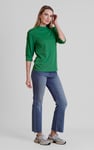 High Waist Raw Hem Flared Jeans