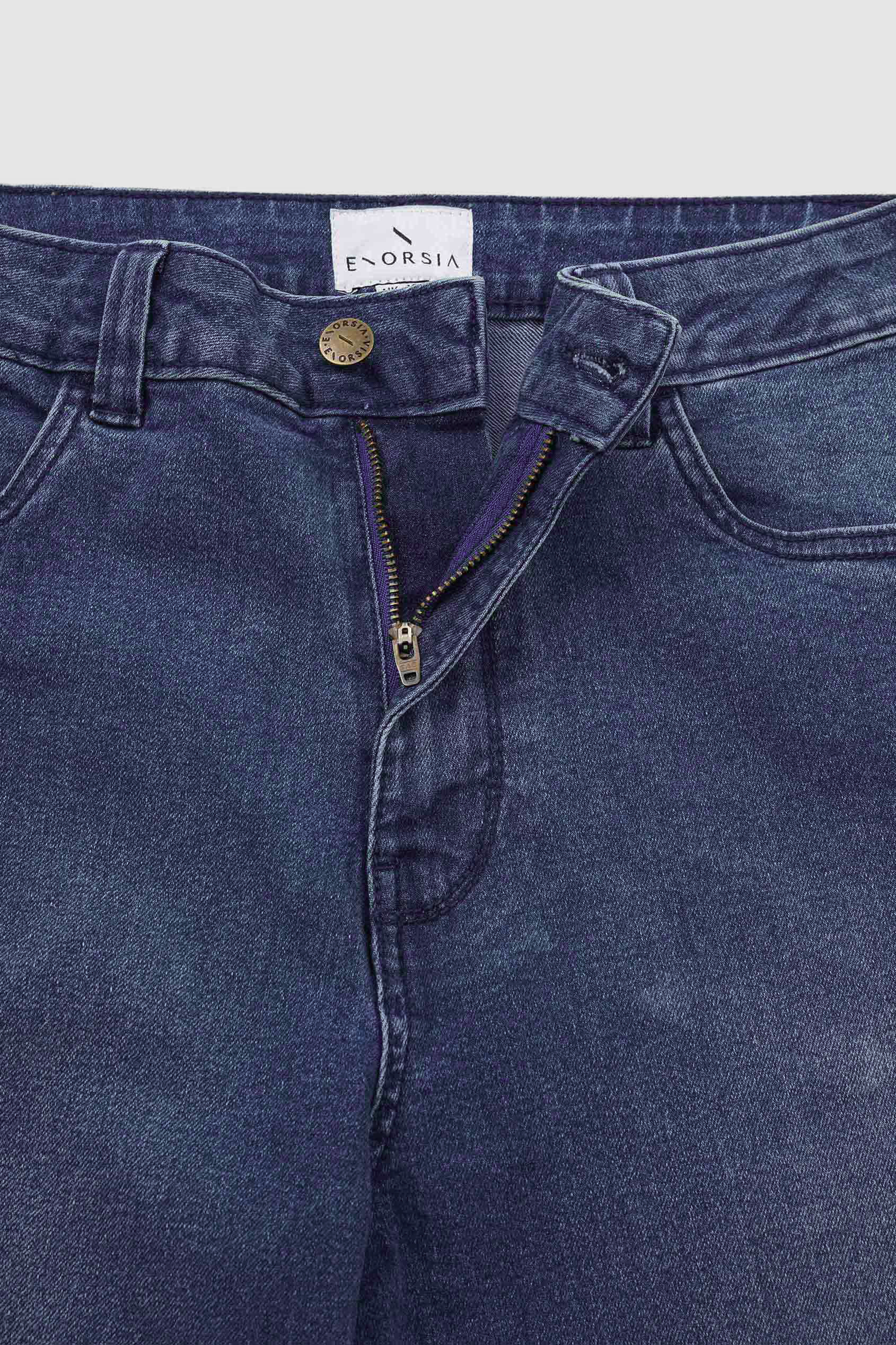 High Waist Raw Hem Flared Jeans