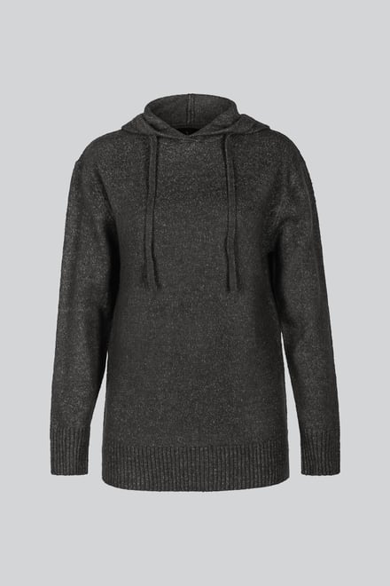 Oversized Knitted Hooded Tunic