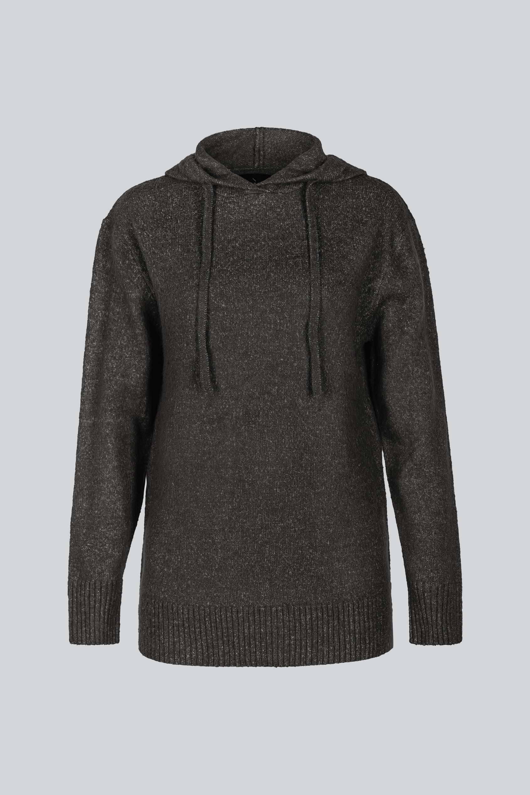 Oversized Knitted Hooded Tunic