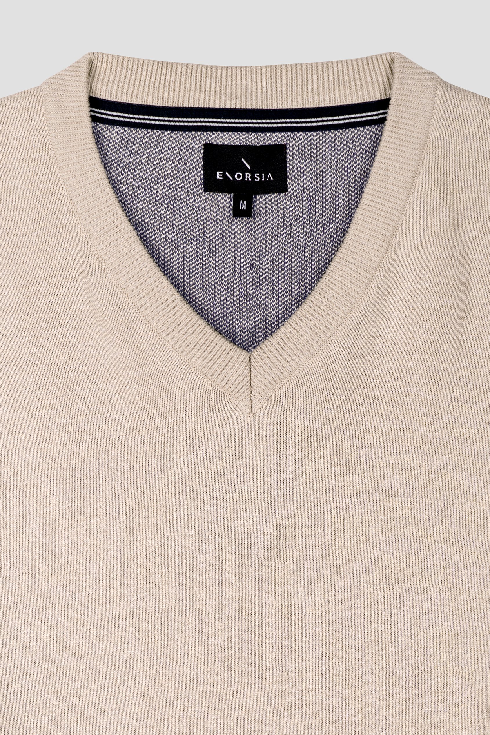 Mens V-Neck Knitted Jumper