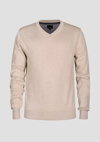 Mens V-Neck Knitted Jumper