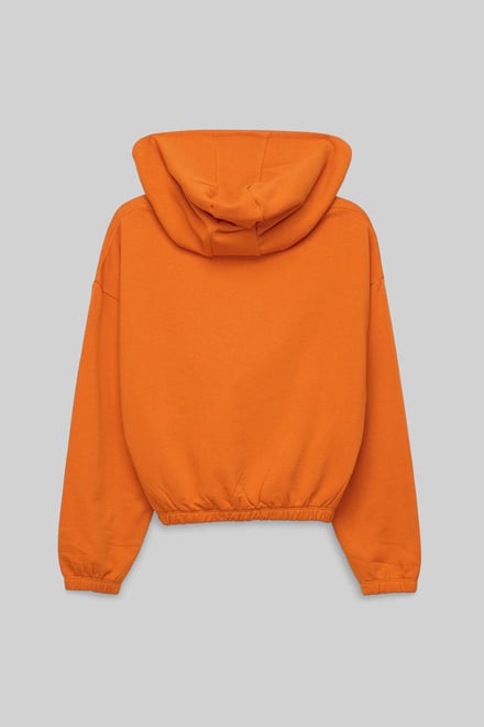 Jersey Hoodie With Elastic Waistband