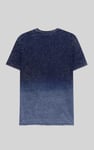 Mens Indigo Wash Graphic T-Shirt