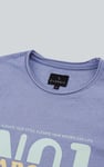 Mens Indigo Wash Graphic T-Shirt