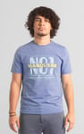 Mens Indigo Wash Graphic T-Shirt