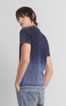 Mens Indigo Wash Graphic T-Shirt