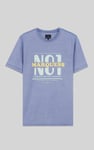 Mens Indigo Wash Graphic T-Shirt