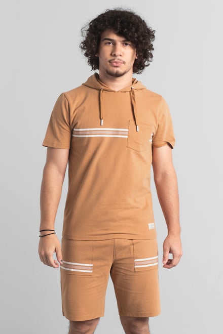 Men's Essential Hooded Tee & Shorts Co-ords Set