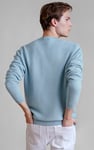 Mens Waffle Knit Crew Neck Jumper