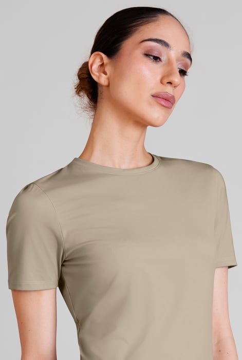Nude Slim Fit Moisture Wicking Active T-Shirt