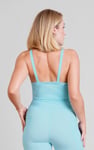 Pleated Front Racer Active Top