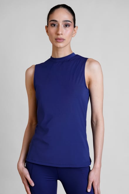 Womens High Neck  Active Vest