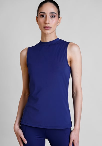 Womens High Neck  Active Vest