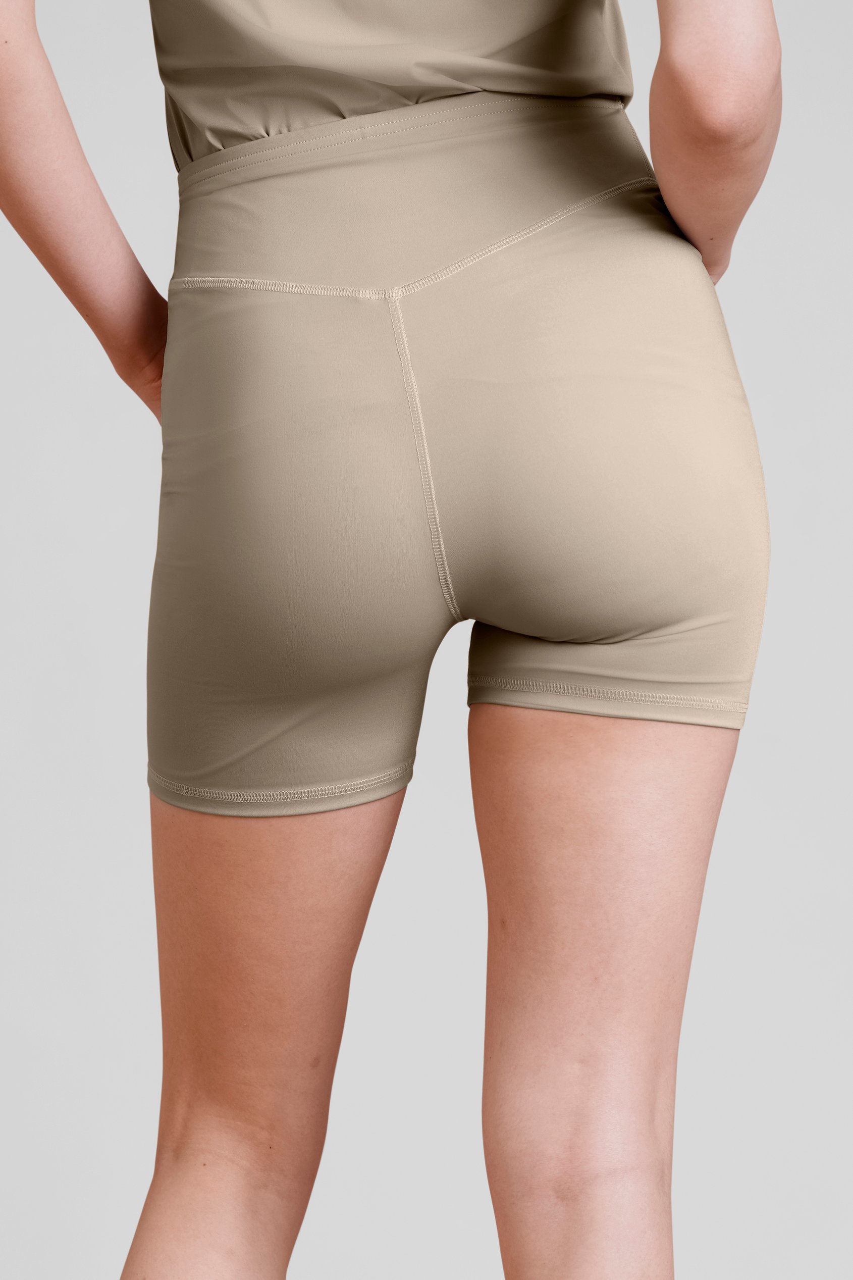 Womens High-Waist Sculpted Fit Active Shorts