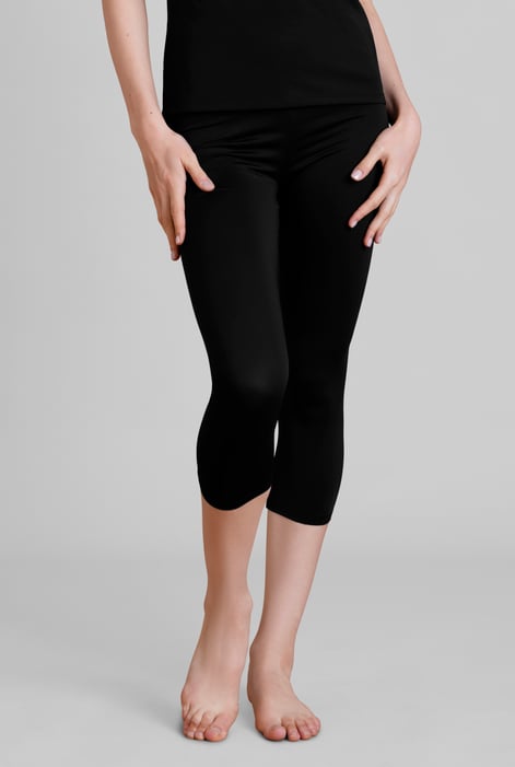 Black High-Waisted 3/4 Length Everyday Leggings