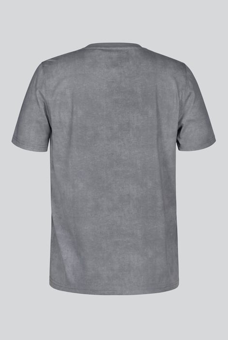 Grey Vintage Print Short Sleeve T-Shirt