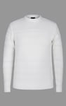 Cotton Textured Crew Neck Jumper