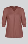 Womens V-Neck front Pleated Jersey Tops