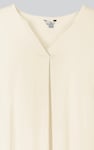Womens V-Neck front Pleated Jersey Tops