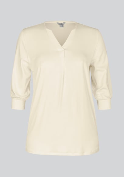 Womens V-Neck front Pleated Jersey Tops