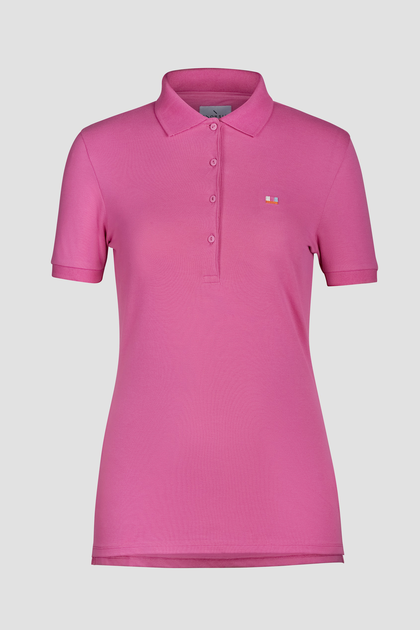 Enorsia Women's Rose Pink Short Sleeve Cotton Pique Polo - Uk 8
