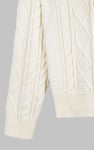 Premium Cotton Cable Knit Roll Neck Jumper