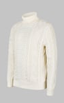 Premium Cotton Cable Knit Roll Neck Jumper