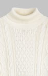 Premium Cotton Cable Knit Roll Neck Jumper