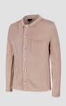 Men's Neutral Knitted Button Through Shirts