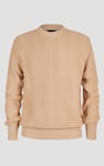 Chevron Textured Crew Neck Jumper