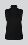 Sleeveless Roll Neck Knit Vest