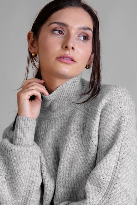 Womens Funnel Neck Jumper