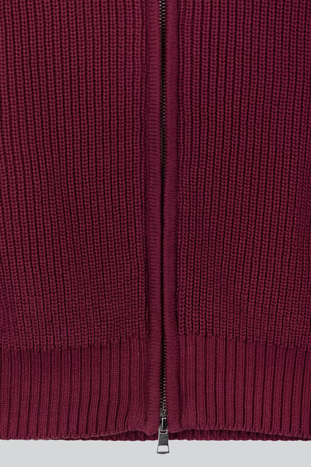 Funnel Neck Two Way Zip Up Jumper