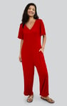 Ankle Length Wide Leg Jumpsuit