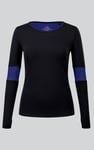 Womens Long Sleeve Colour Block Active Top