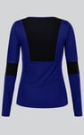 Womens Long Sleeve Colour Block Active Top