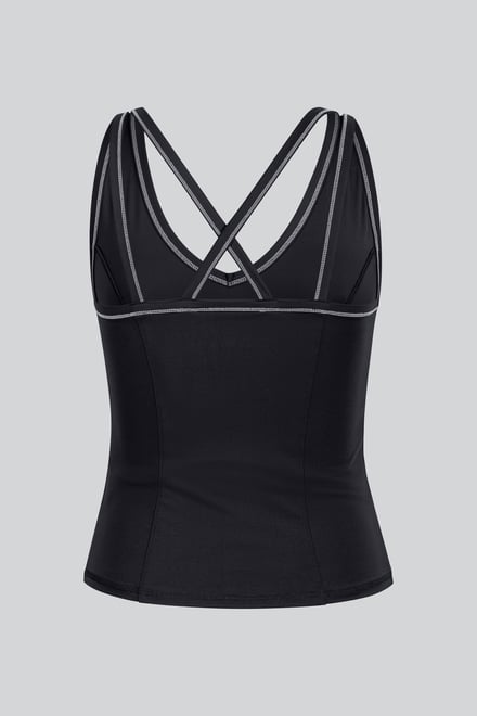 Women's Contrast Stitch  Vest Top