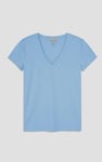 V-Neck Short Sleeve Slub T-Shirt