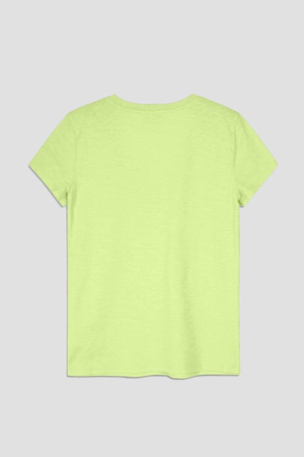 V-Neck Short Sleeve Slub T-Shirt