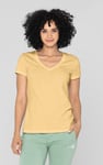 V-Neck Short Sleeve Slub T-Shirt