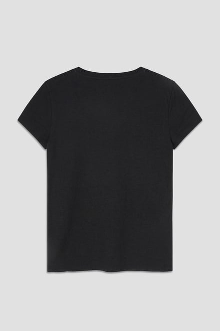 V-Neck Short Sleeve Slub T-Shirt