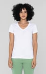 V-Neck Short Sleeve Slub T-Shirt