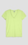 V-Neck Short Sleeve Slub T-Shirt