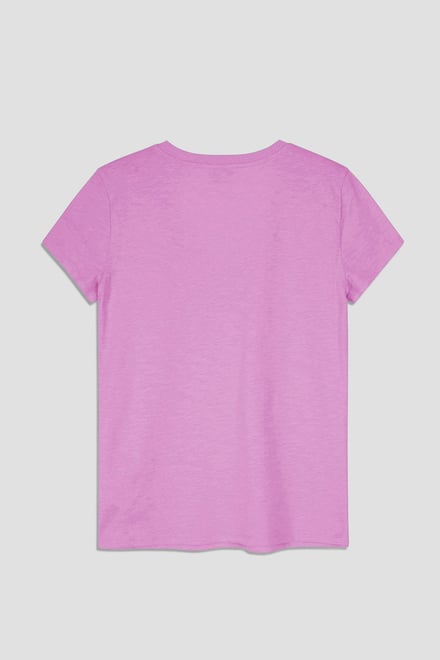 V-Neck Short Sleeve Slub T-Shirt