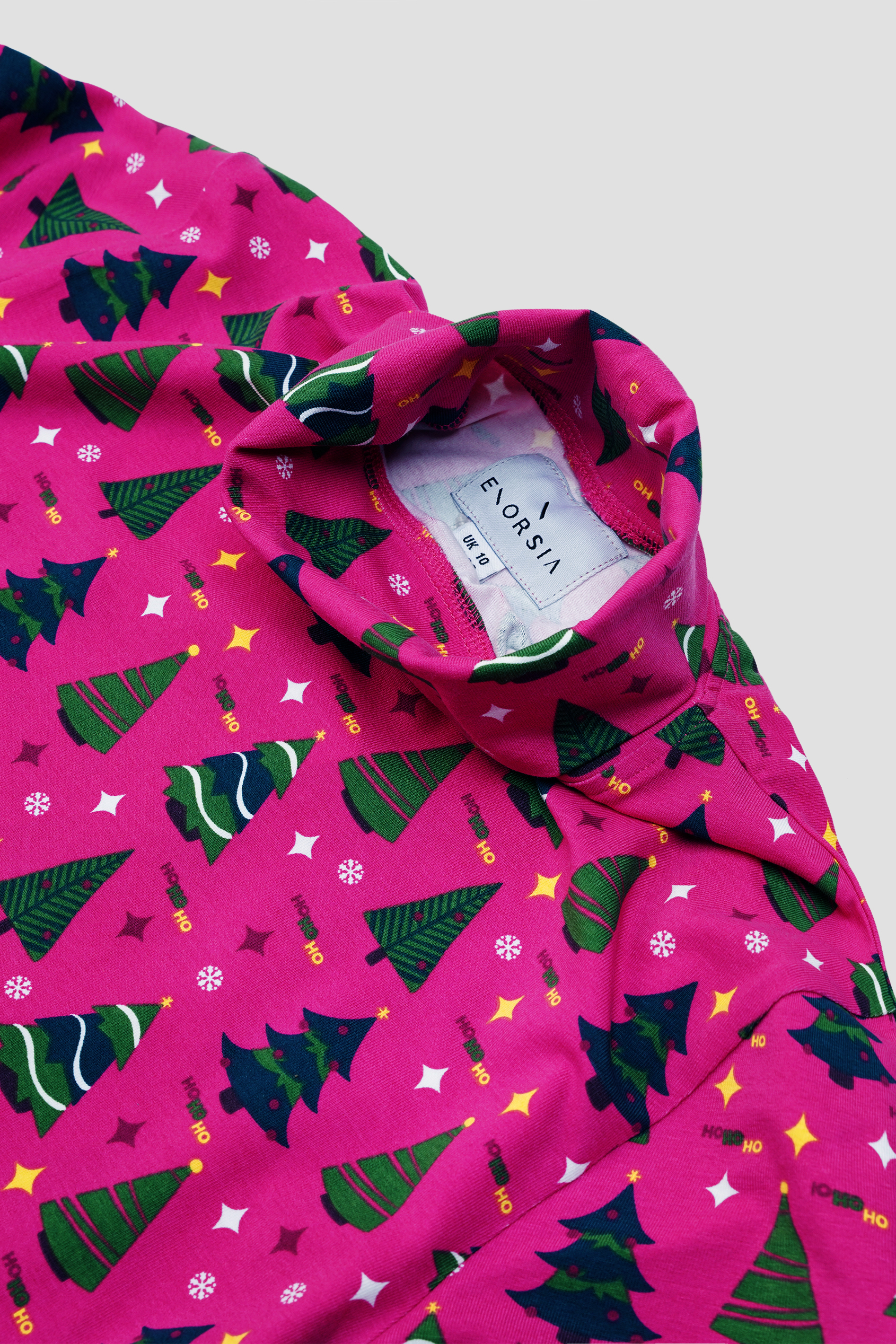 Side Tie Knot Christmas Print Bodycon Dress
