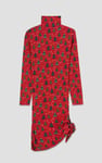 Side Tie Knot Christmas Print Bodycon Dress