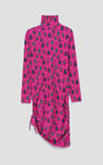Side Tie Knot Christmas Print Bodycon Dress